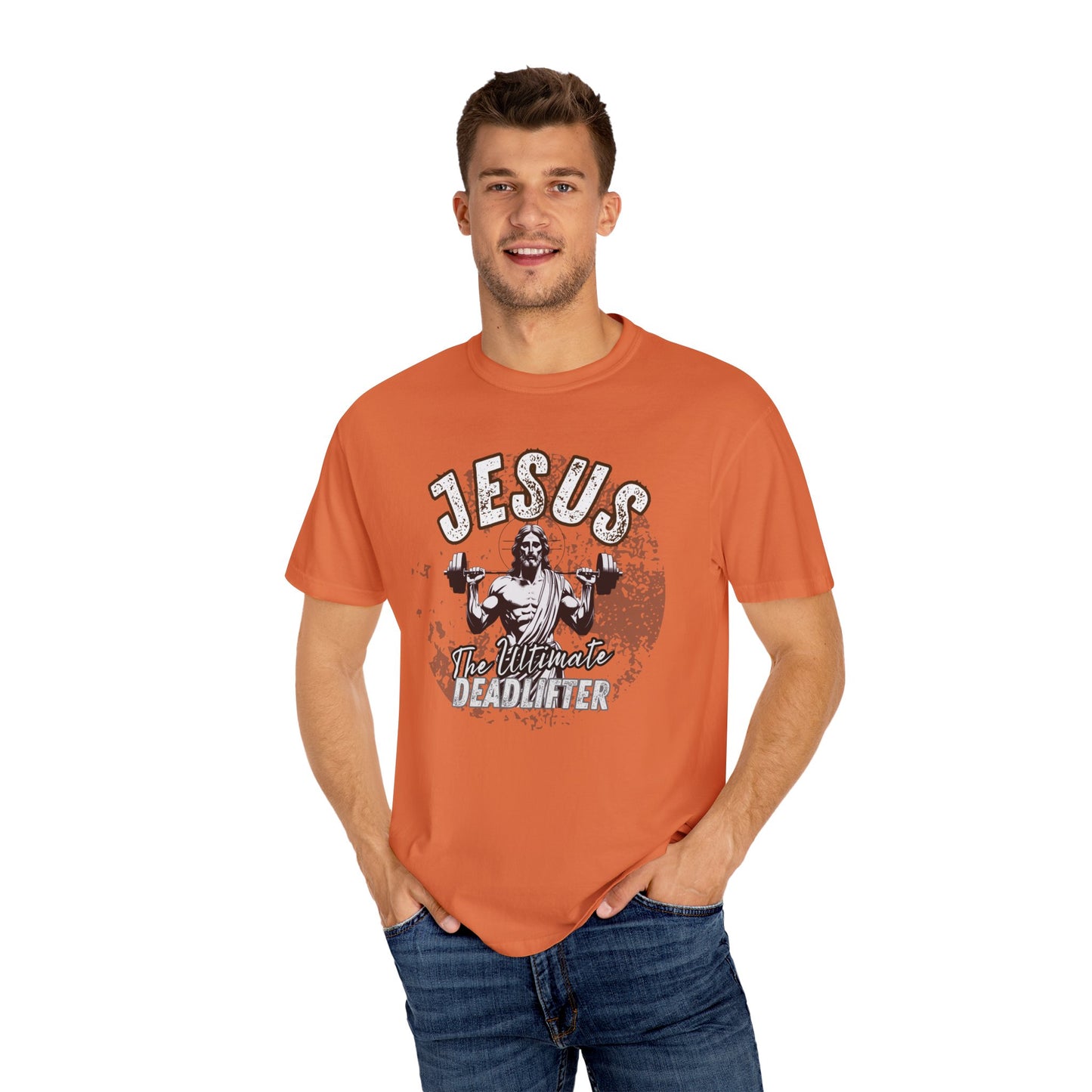 Jesus Deadlifter T-Shirt, Funny Gym Shirt, Gift for Lifters, Casual Everyday Tee, Unisex Workout Apparel
