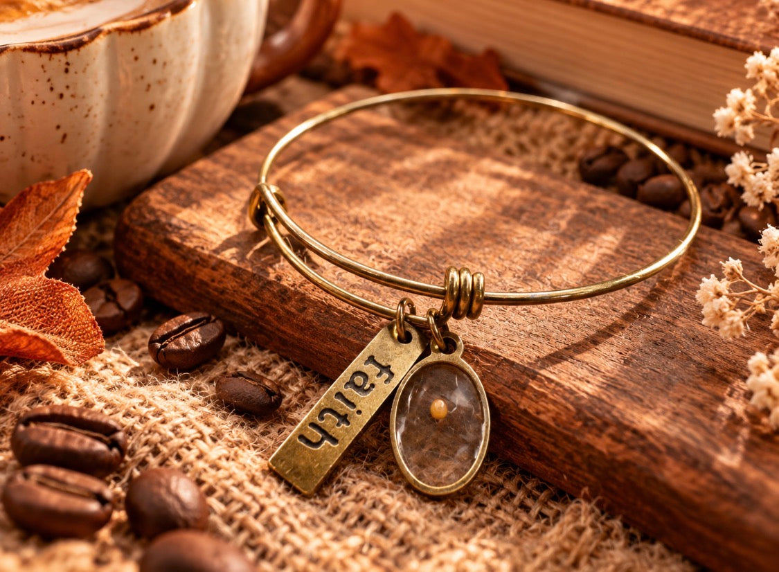 How Pure is your Faith ? Bangle Bracelete (18k plated)