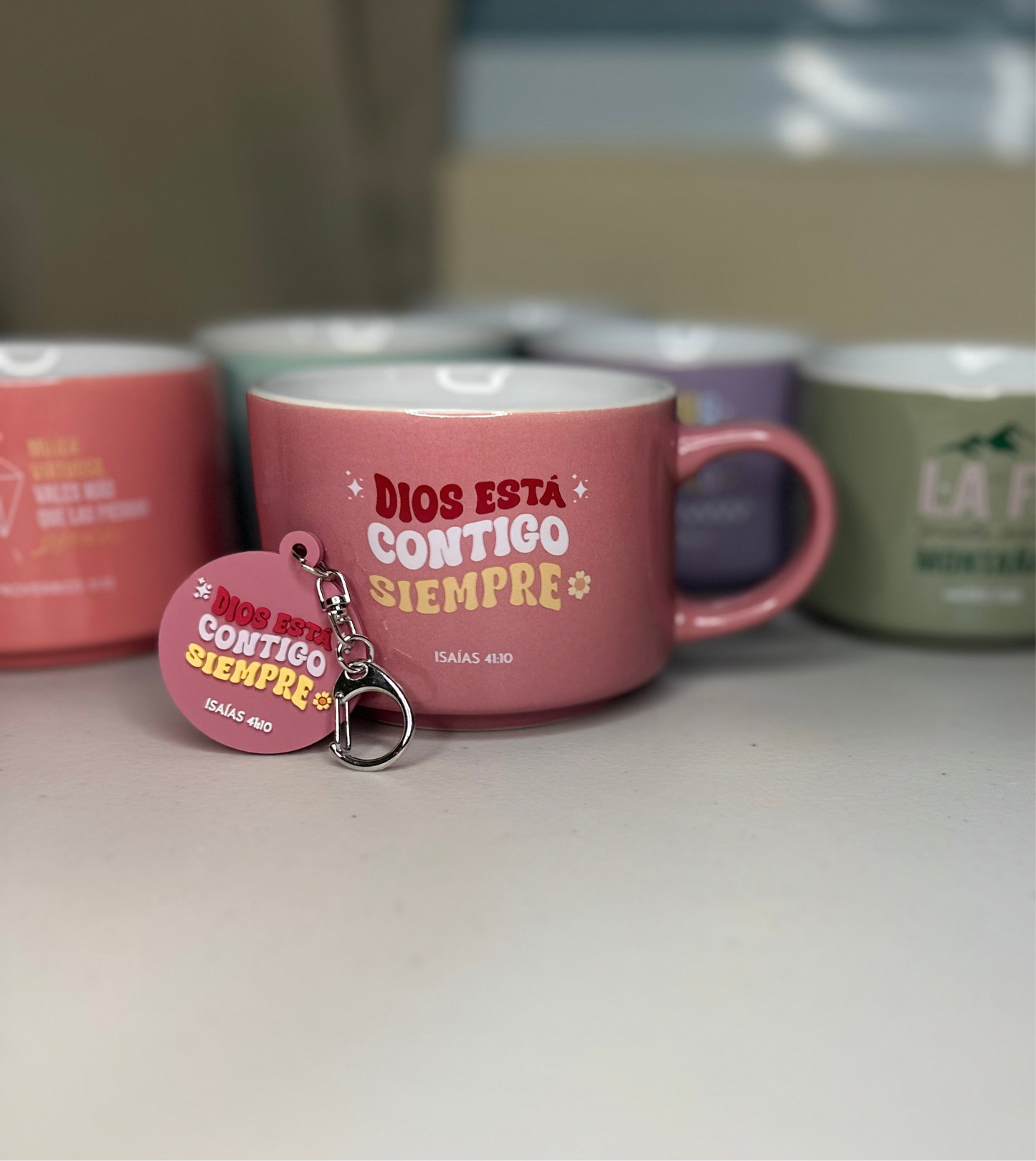 Tazas Colección Primor 12onz con llavero