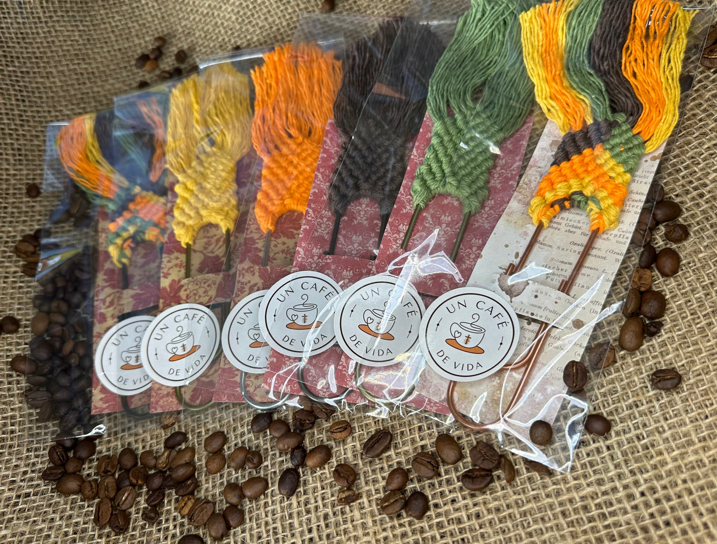 Bookmarks Giant Paperclips Macrame