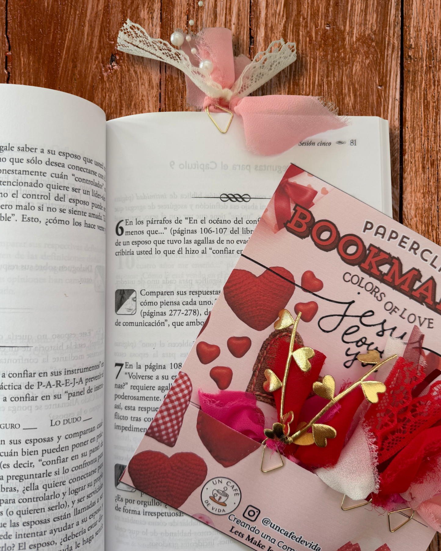 Ribbon Paperclip Bookmarks