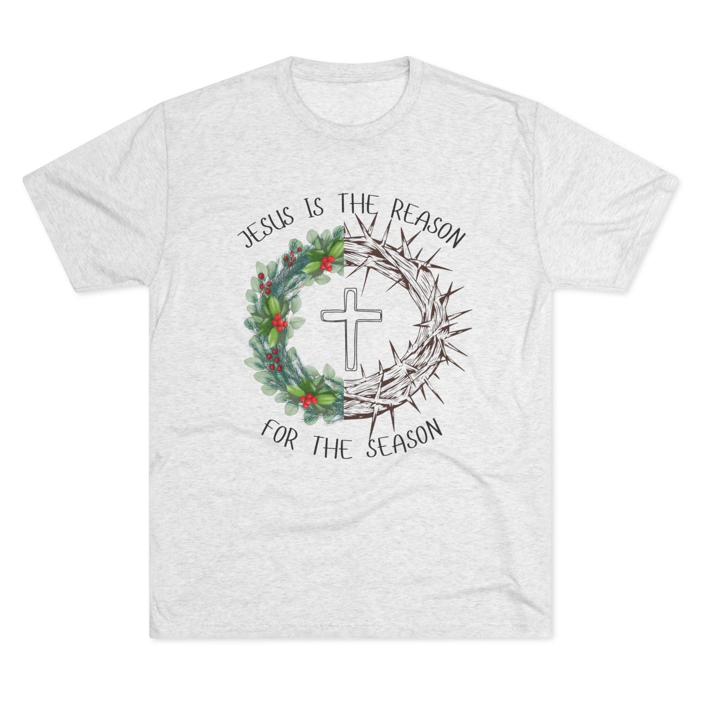 Jesus Is the Reason — Faith-Based Holiday Crew Shirt