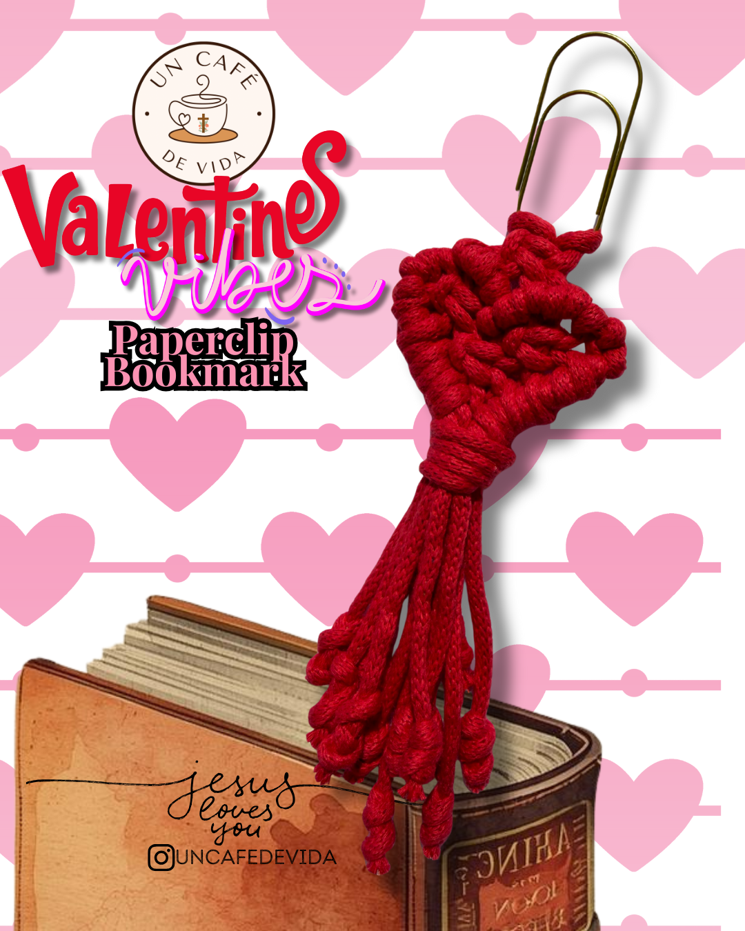 Bookmarks Giant Paperclips Macrame