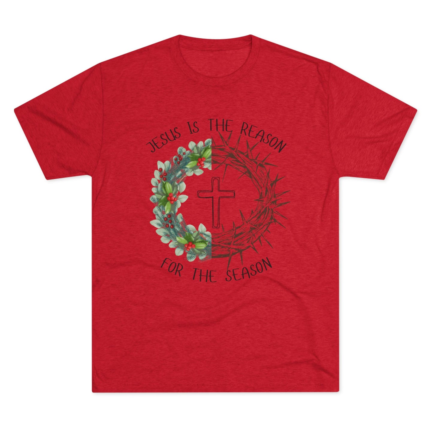 Jesus Is the Reason — Faith-Based Holiday Crew Shirt
