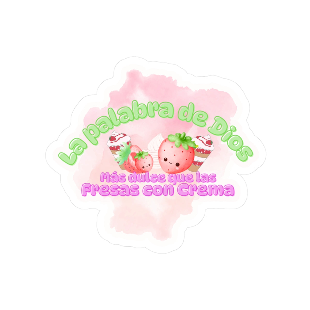 Fresas con Crema Themed Kiss-Cut Stickers - Perfect for Decor and Gifts