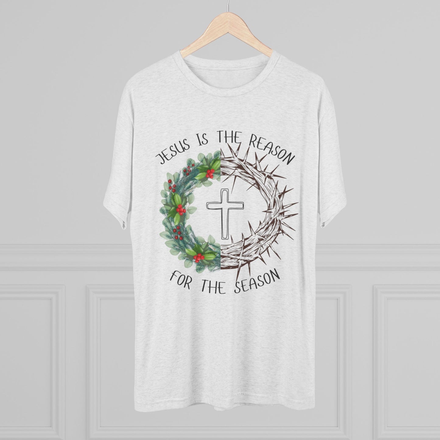 Jesus Is the Reason — Faith-Based Holiday Crew Shirt