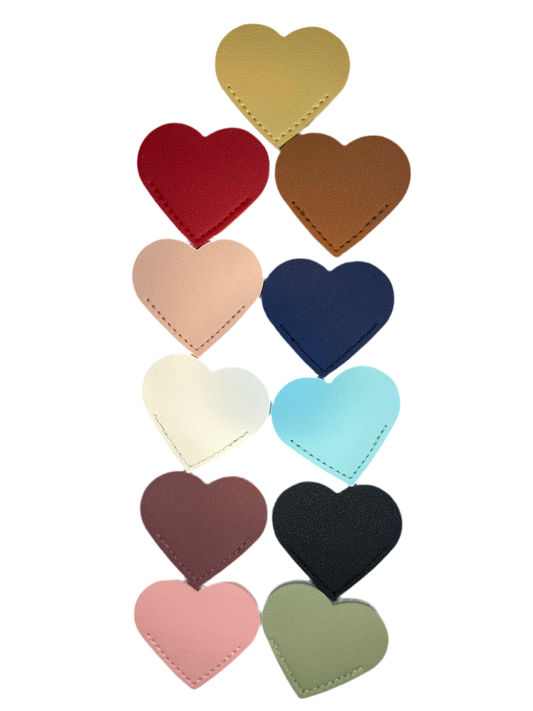 Leather Heart Bookmarks