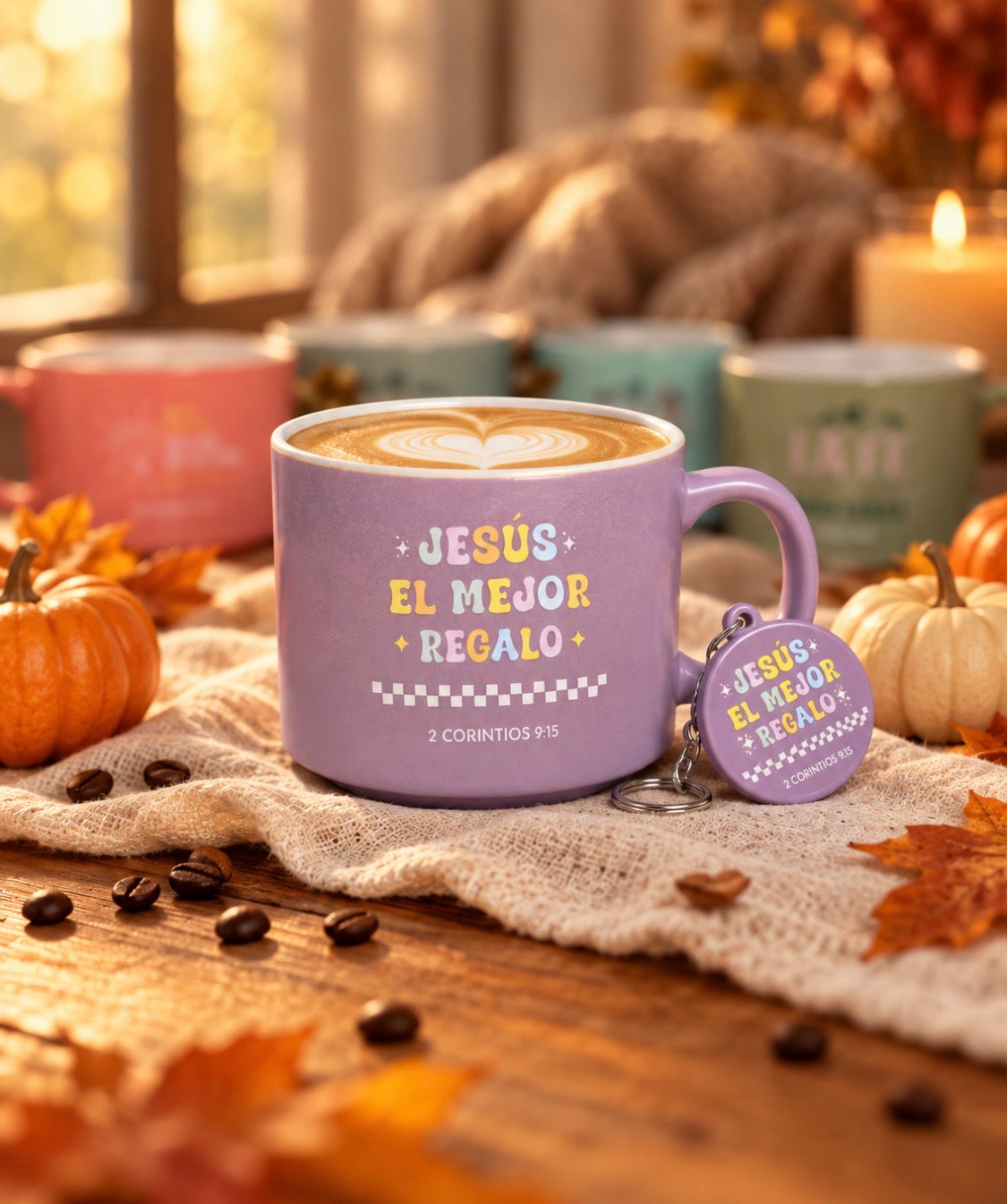 Tazas Colección Primor 12onz con llavero