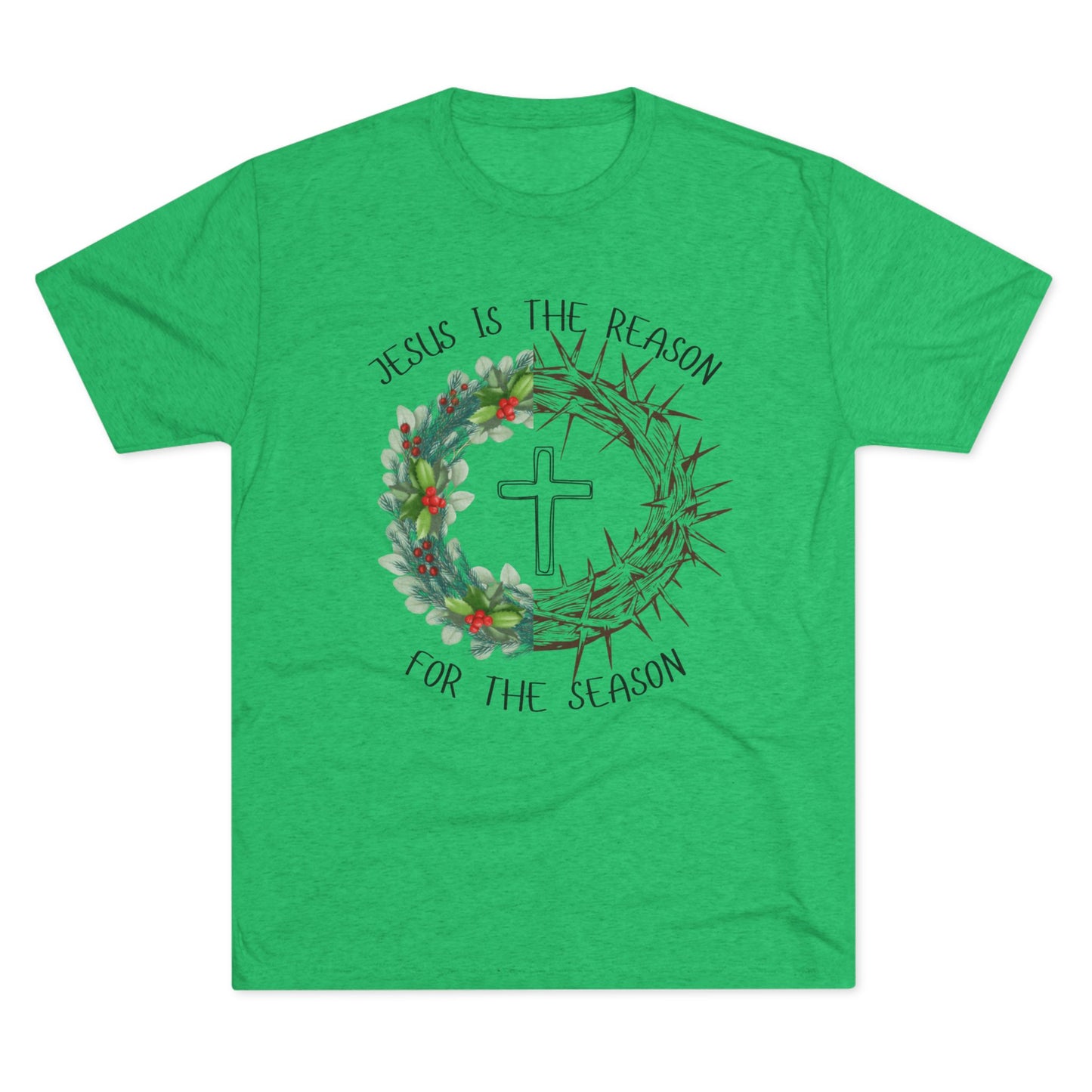 Jesus Is the Reason — Faith-Based Holiday Crew Shirt