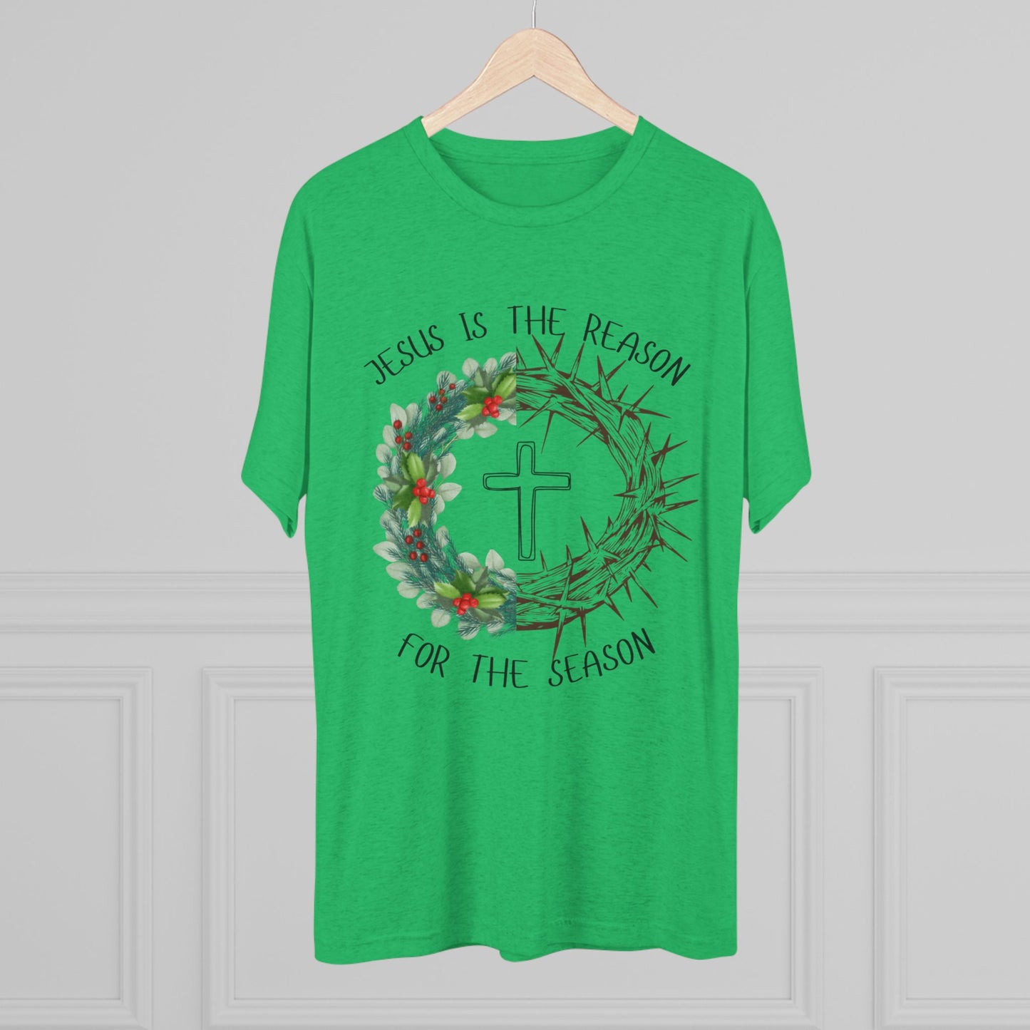 Jesus Is the Reason — Faith-Based Holiday Crew Shirt