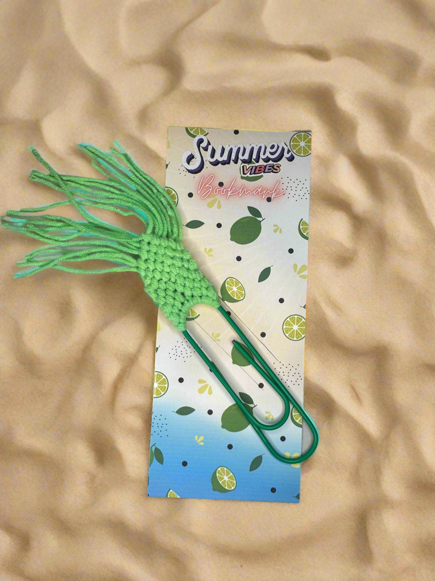 Bookmarks Giant Paperclips Macrame