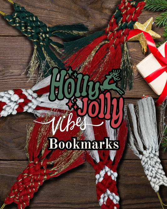 Christmas Vibes Bookmarks Giant Paperclips Macrame