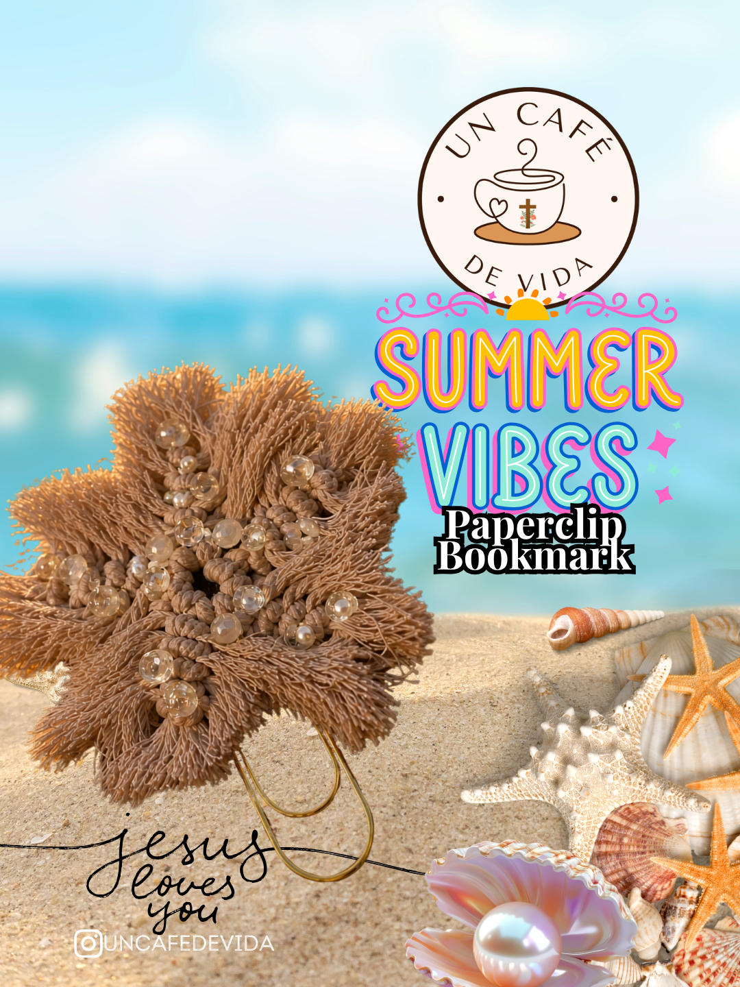Summer Vibes  Bookmarks Giant Paperclips Macrame