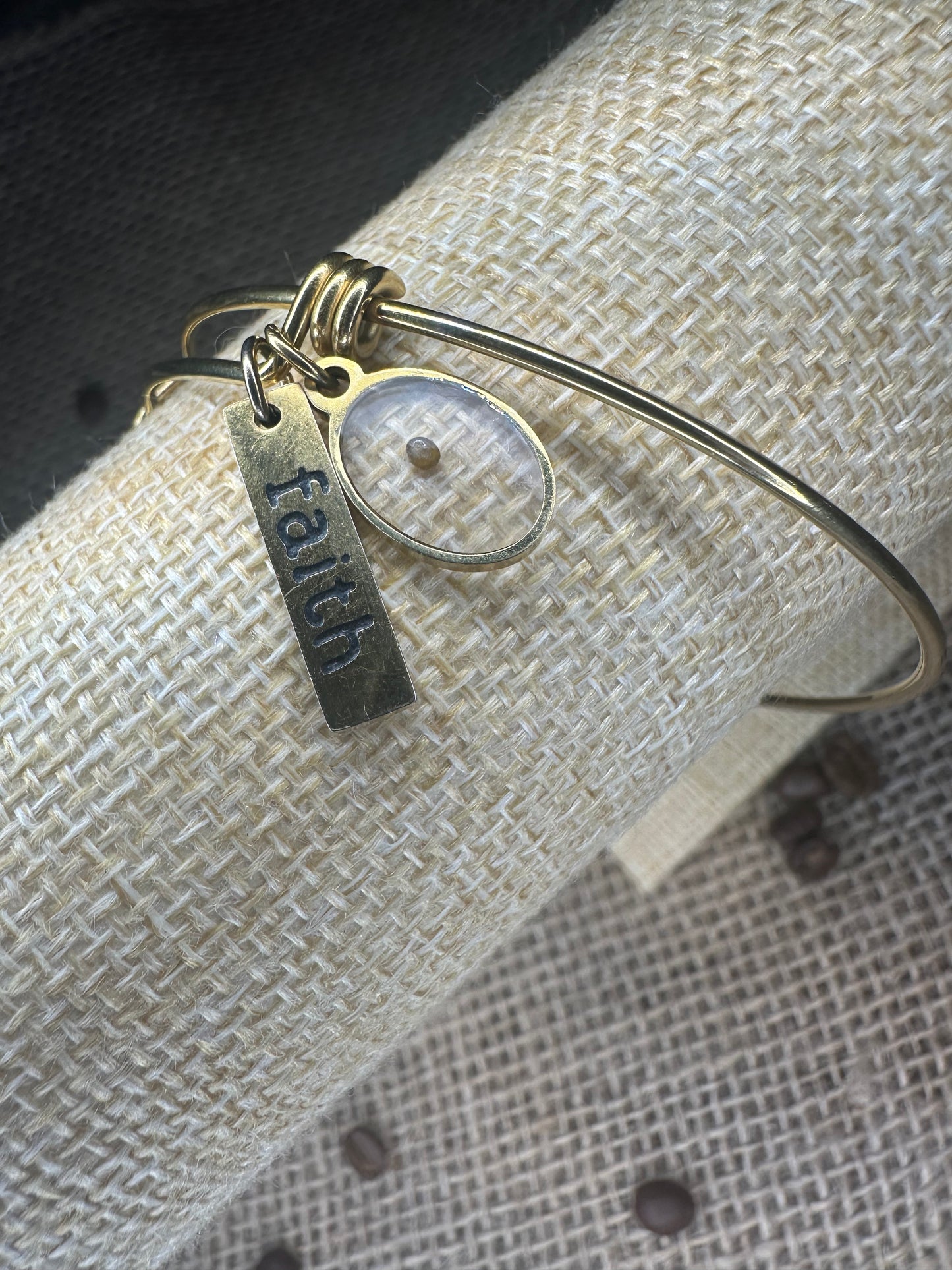 How Pure is your Faith ? Bangle Bracelete (18k plated)