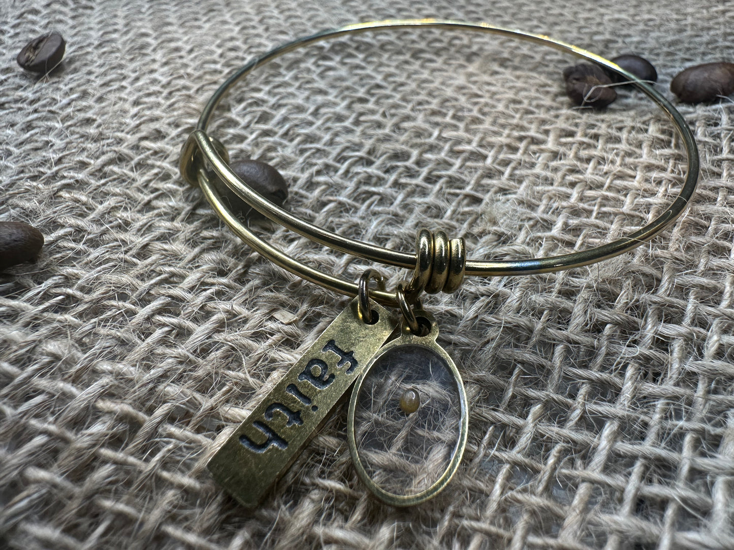 How Pure is your Faith ? Bangle Bracelete (18k plated)